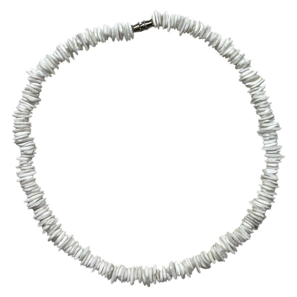 Y2K Puka Shell Choker Necklace - Picture 1 of 5